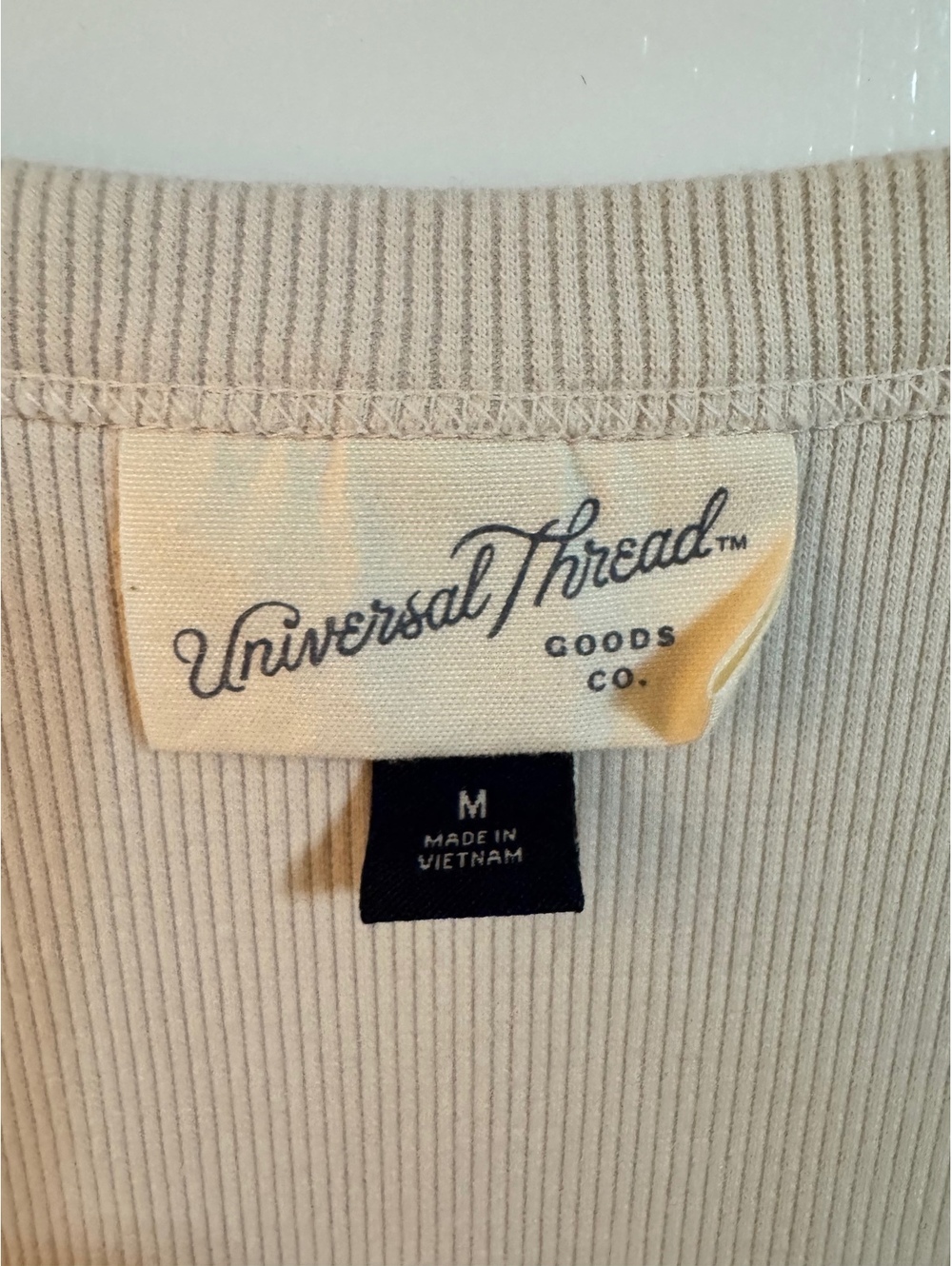 Universal Thread Beige Ribbed Tank Dress Medium - Picture 3 of 5